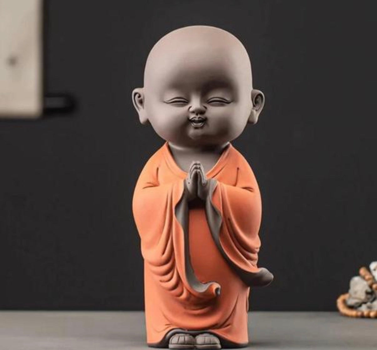 Praying Budha Monk Statue